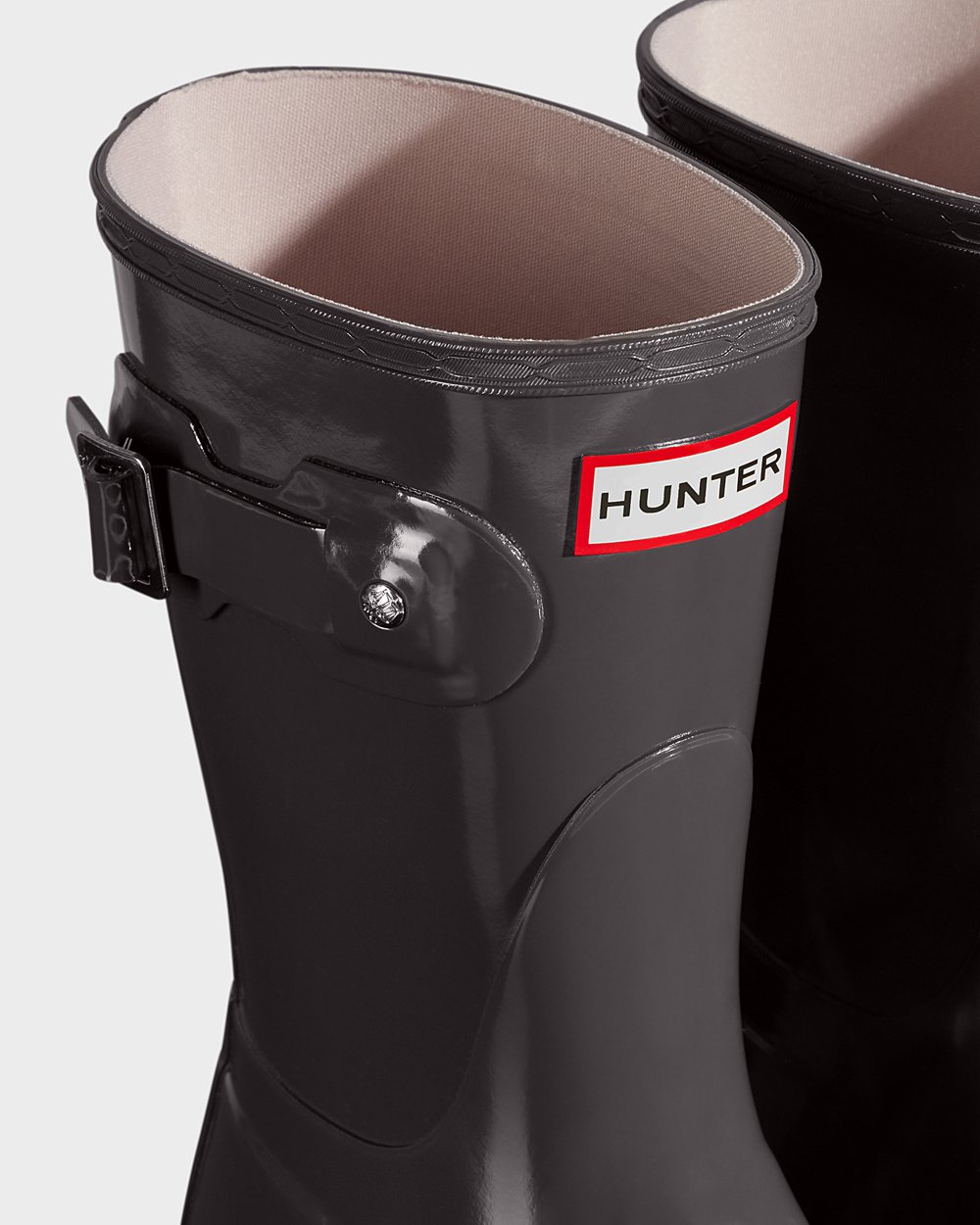 Botas De Cortas Original Gloss Hunter Mujer - Grises - 695830ODK